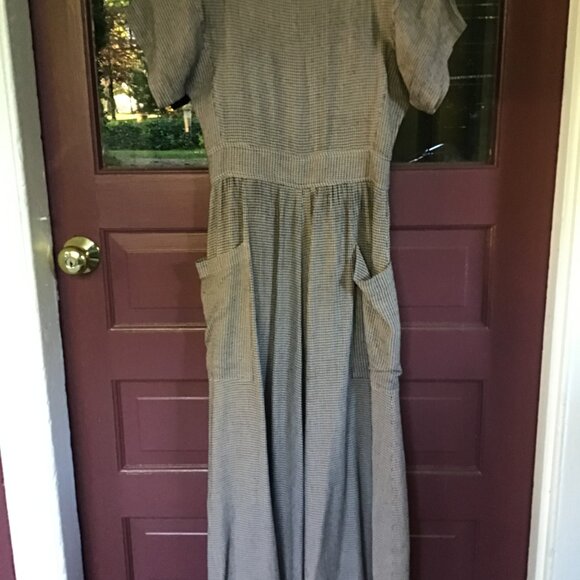 Christy Dawn RARE Midi Jane Dress in Midnight Houndstooth - Picture 4 of 7